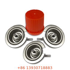 OEM Outdoor Barbecue Metal Gas Cartridge Valve Anti Bocor Ringan