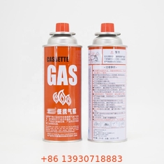 CMYK Printing Isi Ulang Tabung Gas Butana Kecil 220g Dengan Katup