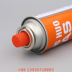 65 X 158 mm Butane Gas Cylinder untuk Industri dengan logo yang dapat disesuaikan