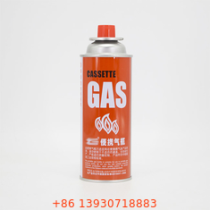 CMYK Mencetak Tabung Gas Butana Isi Ulang Untuk Kompor Berkemah Kapasitas 400ml