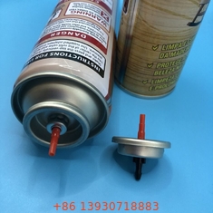 Solted Housing Gas Lighter Refill Valve dengan Buna Inner Gasket untuk Logam Dan Plastik