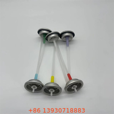 Aluminium Button Actuator Metered Aerosol Valve untuk Sealing Gasket
