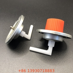 Katup lurus Stem Butane Gas Valve dengan 1/4 Inch NPT Outlet Thread dan Buna Outer Gasket