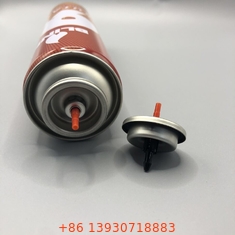 Ergonomis Gas Lighter Refill Valve Plastik Butane Gas Stem Warna Merah untuk jangka panjang