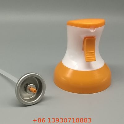 Precision Metering Aerosol Spray Air Freshener Valve for Refilling Car Vent Clip Devices with Leak-Free Transfer.