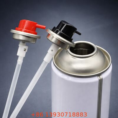 Katup Aerosol Tinplate Logam Satu Inci dengan Dispensing Terbalik 360° untuk Penyemprotan Multi-Arah