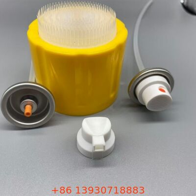 Professional Foam Cleaner Aerosol Valve dengan Scrubbing Brush Cap untuk Detailing Otomatis
