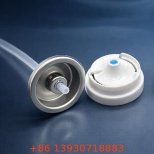 Katup Dispensing Aerosol Satu Inci dengan Aktuator Plastik dan Nozel yang Dapat Disesuaikan untuk Aplikasi Semprot Deodoran