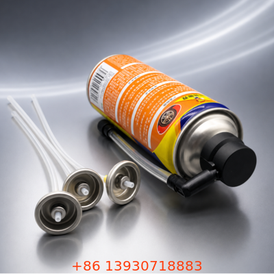 Katup Sealant Ban Satu Inci dengan Konstruksi Tinplate dan Quick Connect Coupler untuk Inflator Ban Aerosol