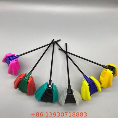 Aktuator pemicu lipat dengan mekanisme penguncian anti kebocoran, tabung ekstensi terintegrasi, dan nozzle semprotan beraksi ganda