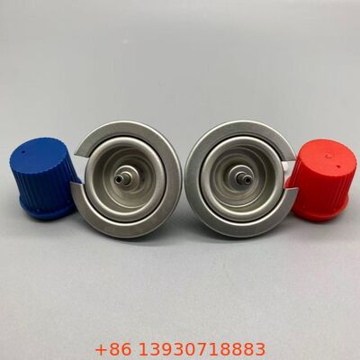 Katup Gas Butana Aerosol Anti Bocor Aliran Berkelanjutan Satu Inci dengan Penutup untuk Penyimpanan Aman