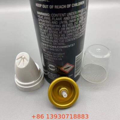 Inverted Dispensing Hair Mousse Aerosol Valve dengan Aluminium tahan korosi dan Fungsi 360 derajat