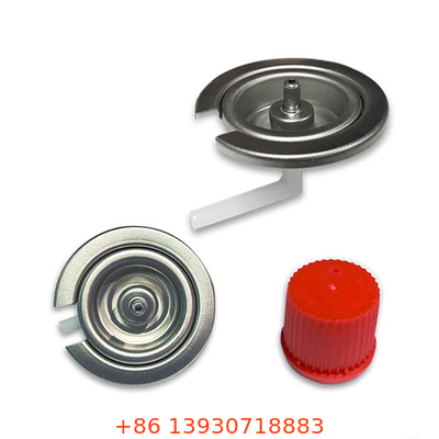 Tinplate Butane Fuel Canister Butane Gas Valve 1 Inch Camp Gas Kompor Valve