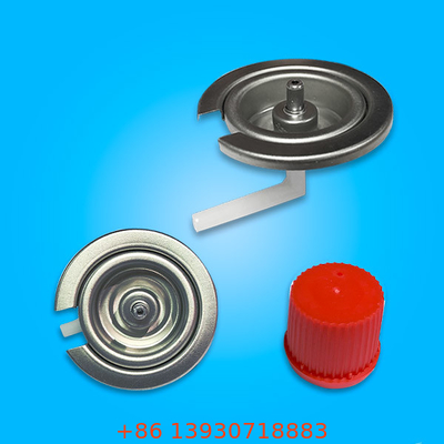 Katup Botol Gas Butana 227g Kosong Satu Inch Cartridge Gas Valve Dengan Nozzle
