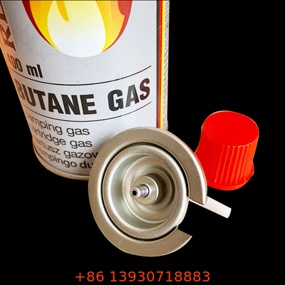 Portabel Tinplate PP Butana Propana Gas Valve Satu Inci Untuk Kompor Kaset