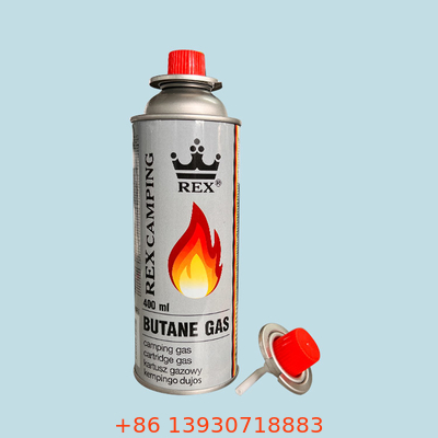 227g Katup Kartrid Gas Portabel Dengan Penutup Merah Aplikasi Umum Kaleng Timah