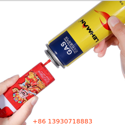 Metal Tinplate Gas Lighter Inlet Butane Refill Valve Resistensi Alkali