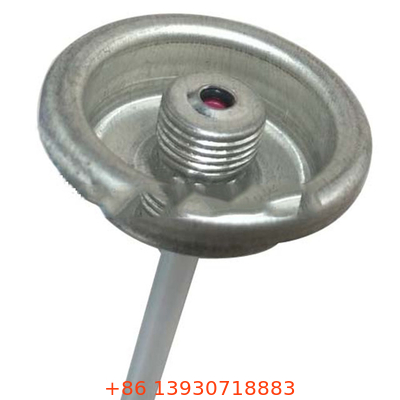 PE Housing Aerosol Gas Can Valve Dengan Dip Tube Untuk Refrigerant