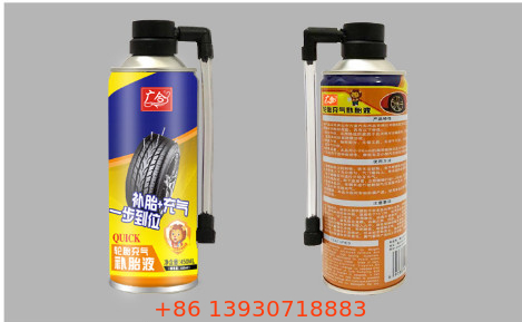 OEM Air Tire Repair Aerosol Spray Cap Dengan Produk Perawatan Mobil Valve