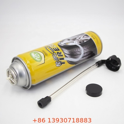 Perbaikan Ban Inflator Aerosol Spray Cap Tidak Ada Korosi OEM Dapat Diterima