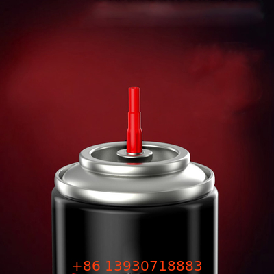 Logo Kustom Butane Torch Fill Valve Dengan Adaptor Tinplate Mounting Cup
