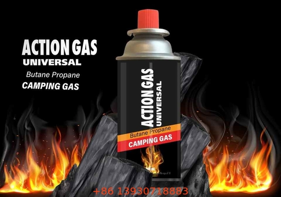 65 X 158 mm Butane Gas Cylinder untuk Industri dengan logo yang dapat disesuaikan