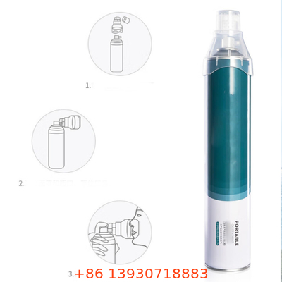 Aerosol Botol Oksigen Kekuatan Tinggi Dapat Ditutup Dengan Nozzle Masker