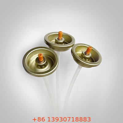 Golden Lacquered Tinplate Aerosol Can Valve Untuk Pembersih Busa Perawatan Mobil Kaleng Timah