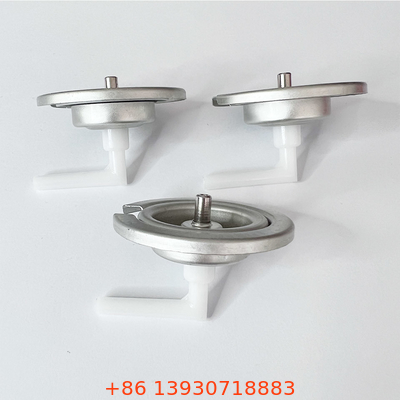 Aerosol Tahan Lama Dapat Valve Tinplate Mounting Cup Dengan Actuator Dan Red Cap