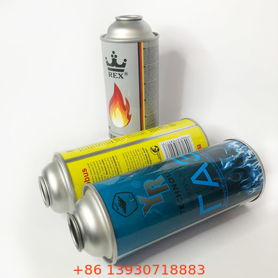 Tangki Gas Butana Tinplate dengan CMYK 4 Warna dan Panton Color 1 X Canister