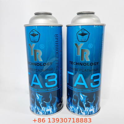 Tangki Gas Butana Tinplate dengan CMYK 4 Warna dan Panton Color 1 X Canister