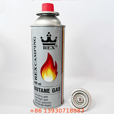 Tabung Gas Butana Mini Luar Ruangan Portabel 65mm Bentuk Dinding Lurus