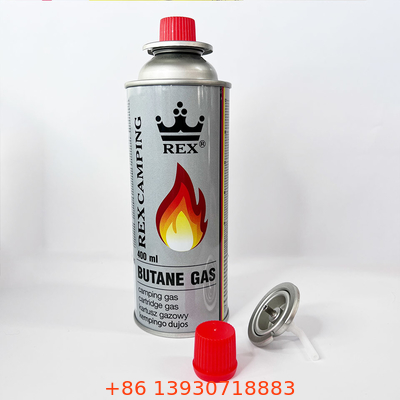 CMYK Printing Mini 220g Butane Gas Cartridge Untuk Camping Bbq