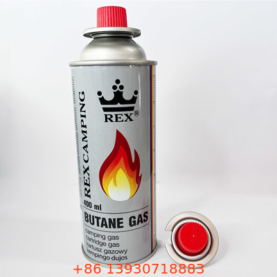 CMYK Printing Mini 220g Butane Gas Cartridge Untuk Camping Bbq