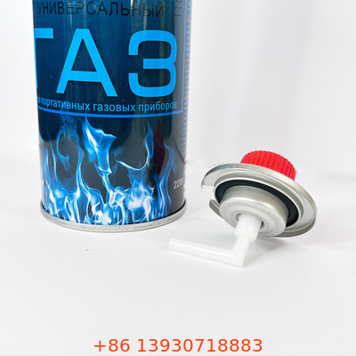 Tabung Gas Butana Mini Luar Ruangan Portabel 65mm Bentuk Dinding Lurus