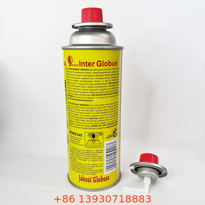 Kosong tinplate 220g Tabung Gas Isi Ulang 190g Kartrid Gas Butana
