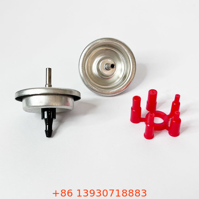 Satu Inch Gas Lighter Valve dengan Kedua Sisi Jelas Lacquered Tinplate Mounting Cup