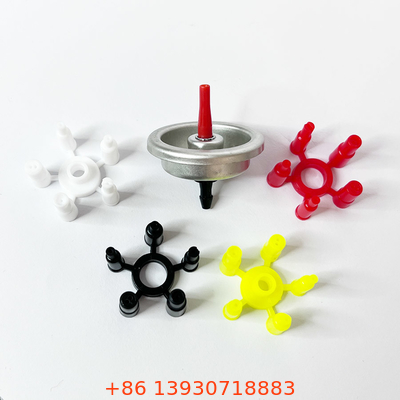 Katup Isi Ulang Gas Lighter Standar Logam Dan Bahan Plastik untuk Kaleng Gas Lighter