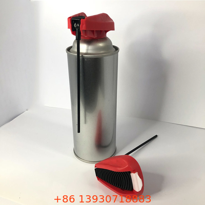 35.13mm Aerosol Can Actuator Nozzle Aerosol Spray Cap Dengan Tabung yang Dapat Dilipat