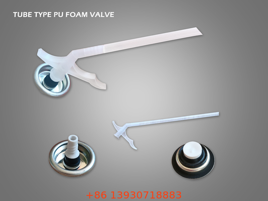 OEM ODM Tube Type Aerosol Spray Valve PU Foam Valve Straw