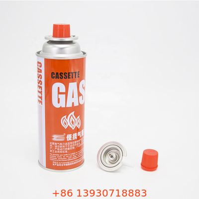 CMYK Mencetak Tabung Gas Butana Isi Ulang Untuk Kompor Berkemah Kapasitas 400ml