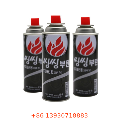 Aktivitas Luar Ruangan 227g Bahan Tinplate Tabung Gas Butana Portabel