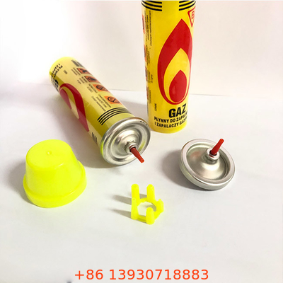 Pemakaian Eksternal 80ml Butane Gas Cylinder Refill Blow Torch Gas Refill