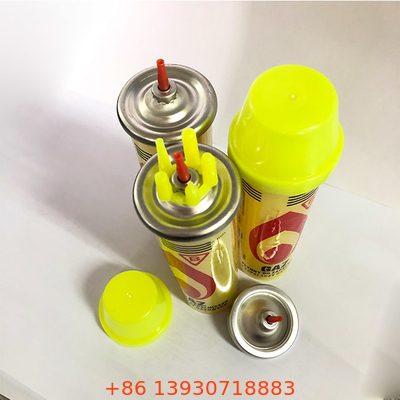Pemakaian Eksternal 80ml Butane Gas Cylinder Refill Blow Torch Gas Refill