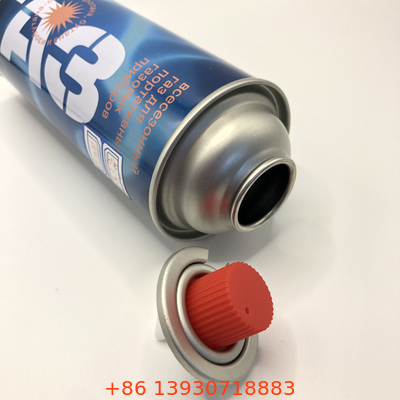 Katup gas butan spring stainless steel dengan gasket luar yang terbakar
