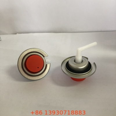 PP Gas Cartridge Valve untuk Butane Fuel Canister dan Butane Gas Cartridge dengan Metal Body