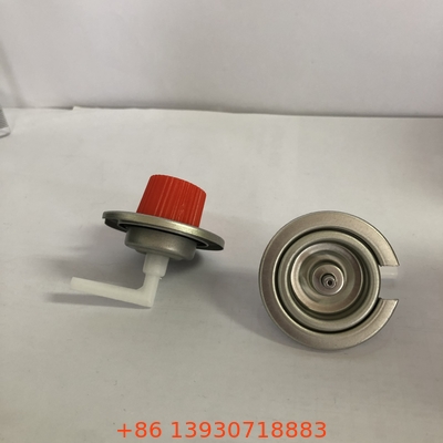 PP Gas Cartridge Valve untuk Butane Fuel Canister dan Butane Gas Cartridge dengan Metal Body