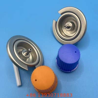 Butane Fuel Canister dan Butane Gas Cartridge Valve Satu Inch dengan Inner Gasket Buna