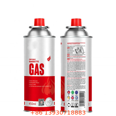 Kapal gas butan tahan lama dengan logo yang disesuaikan dan konstruksi tinplate