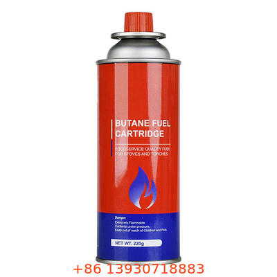 220g Butane Gas Canister 65 X 158 mm CMYK 4 Warna dan Warna Panton